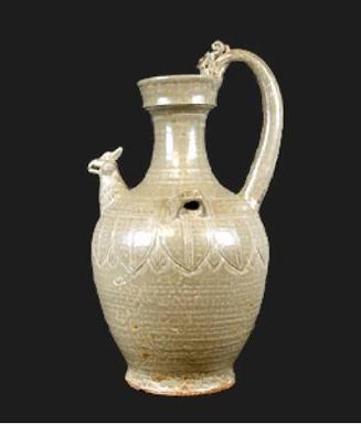 Yueyao Ewer with Dragon-Head Handle and Chicken Spout