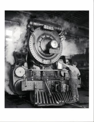 Locomotive No. 5145 Being Serviced at St. Luc Engine Terminal, Montreal, Quebec