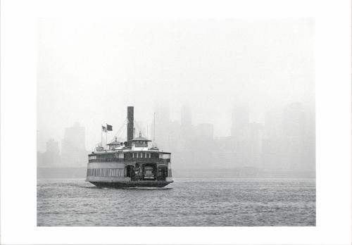 Ferryboat Elmira, Erie Lackawanna Railroad, Crossing Hudson River from Barclay Street, New York to Hoboken, New Jersey
