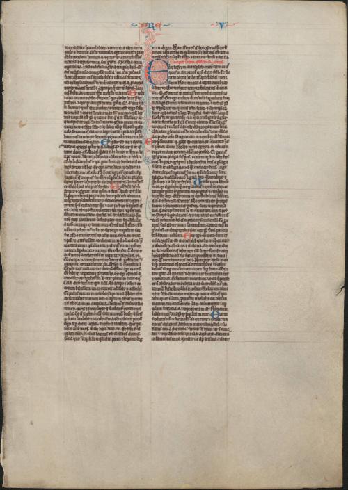 Leaf from the Vulgate Bible