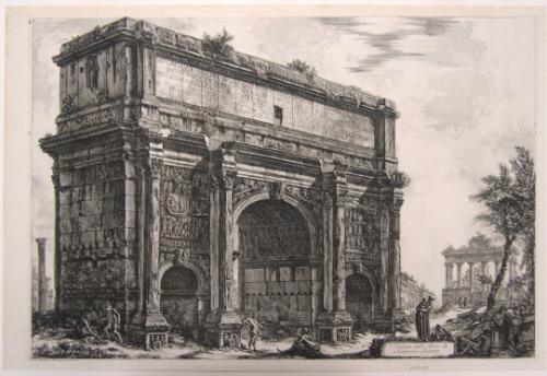 Veduta dell'Arco di Settimio Severo (The Arch of Septimius Severus ) from Vedute di Roma (Views of Rome, 1748–78)