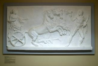 Eos Driving a Quadriga, Replica of a Roman Neo-Attic marble relief