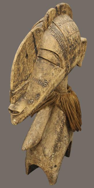 Shoulder Headpiece with Neck Skirt, Nimba