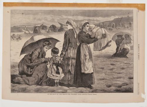 On the Beach at Long Branch—The Children’s Hour from Harper’s Weekly