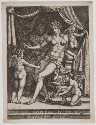 Venus Seated on a Couch with Vulcan