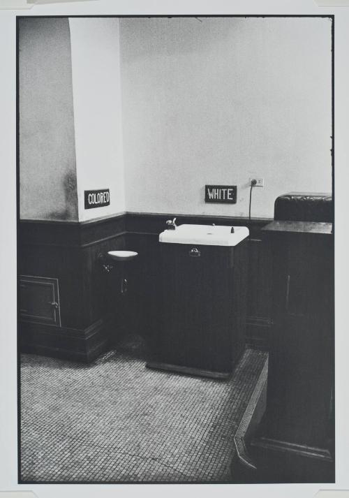 Albany, Georgia from the series Memories of the Southern Civil Rights Movement 
Drinking fountains in the Dougherty County courthouse.