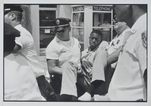 Albany, Georgia from the series Memories of the Southern Civil Rights Movement 
Eddie Brown, former gang leader and movement activist is arrested.