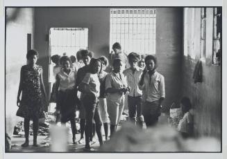 Leesburg, Georgia from the series Memories of the Southern Civil Rights Movement 
Arrested for demonstrating in Americus, teenage girls are kept in a stockade in the countryside.