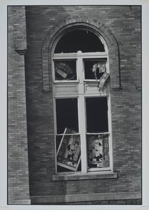 Birmingham, Alabama, additional photograph from the series Memories of the Southern Civil Rights Movement
The window of the 16th Street Baptist Church, where four teenage girls are killed by a KKK bomb two weeks after the March on Washington.