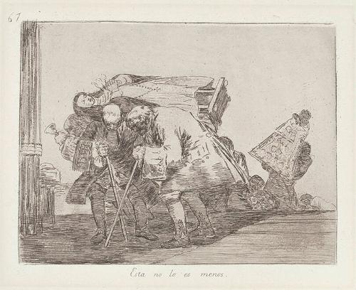 Esta no lo es menos [This is not less so],  Plate 67, from Los Desastres de la Guerra [The Disasters of War]