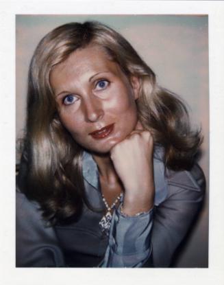 Unidentified Woman [young blond in blue polyester blazer]