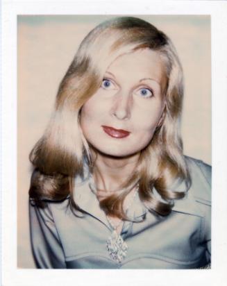 Unidentified Woman [young blond in blue polyester blazer]