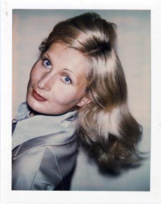 Unidentified Woman [young blond in blue polyester blazer]