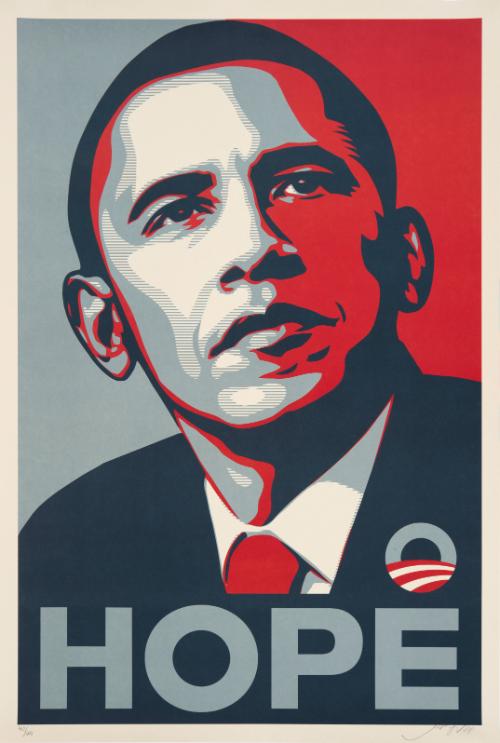 Obama “Hope” campaign poster