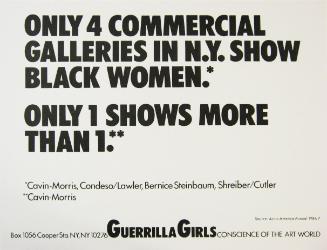 Only 4 commercial galleries in NY show black women