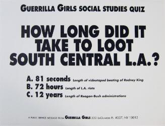 How long did it take to loot South Central LA?