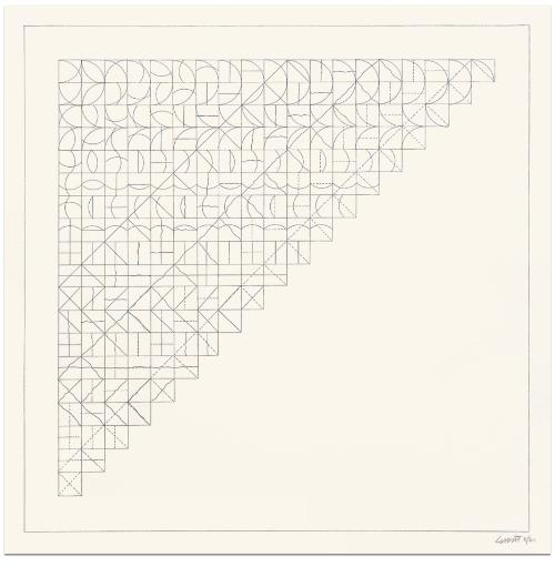 All Combination of Arcs from Four Corners and Four Sides, Straight, Not-Straight and Broken Lines (E-15)