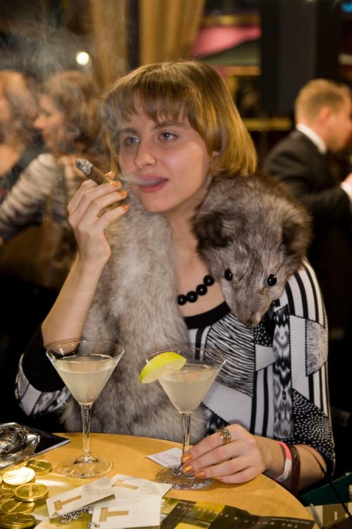 Woman with fur, Moscow Millionaire Fair 2007, from Luxury