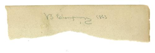 torn sheet with signature and date