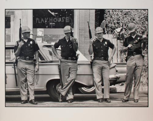 Birmingham, Alabama from the series Memories of the Southern Civil Rights Movement 
Highway patrolmen outside the site of the bombed 16th Street Baptist Church, where four young girls were murdered.