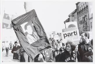 Separatists in protest, Quebec