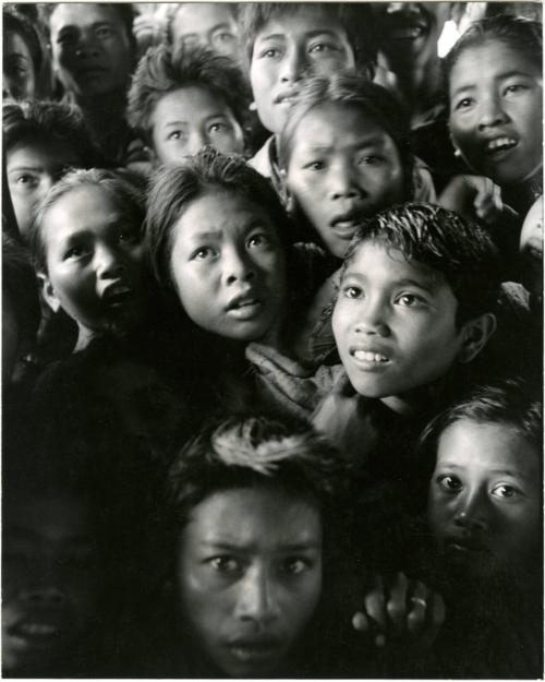 [Children Looking at Photographs Taken in their Village Ten Years Earlier, Bayung Gedé, Bali, Indonesia]