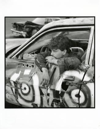 Defeated Demo Driver, Wall Stadium, New Jersey, from the series The Pits