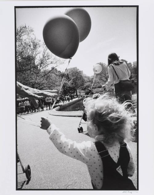 Child with a balloon, New York