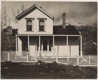 House and picket fence, Silver Plains, Colorado