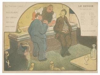 Le Devoir [The Duty] from a suite of eight programs accompanying the 1892–93 season of the Théâtre Libre, Paris