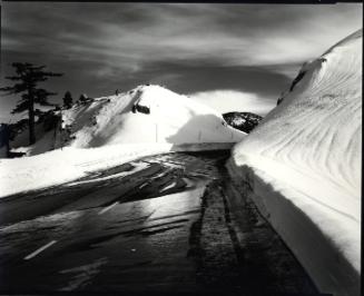 Snow and Road, High Sierra