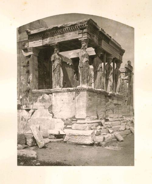 Plate 23: Tribune of the Caryatids from The Acropolis of Athens Illustrated Picturesquely and Architecturally in Photography