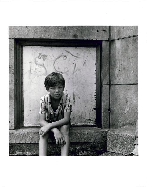 Young Boy Outside His Apartment, from the series Uptown Chicago