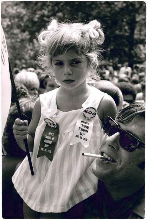 Young girl at Women’s Liberation Demonstration, New York City