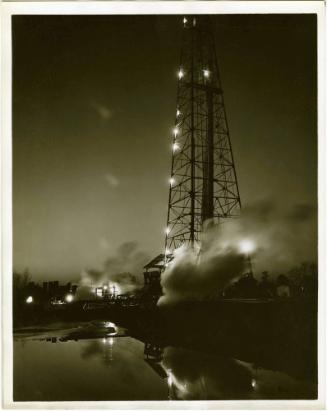 Electrical Tower at Night