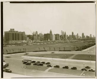 View of Grant Park, looking north, Chicago