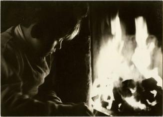 Boy by Fireplace, Summerhill School, England