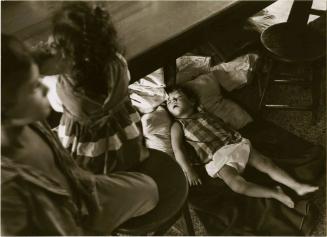 Children in refugee housing after Hurricane Carla, Galveston, Texas