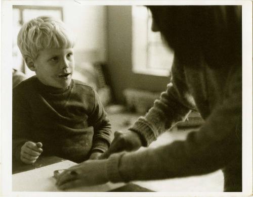 Young Boy Listening, Summerhill School, England