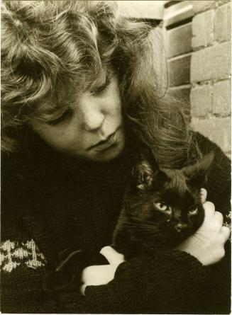 Girl with Cat, Summerhill School, England