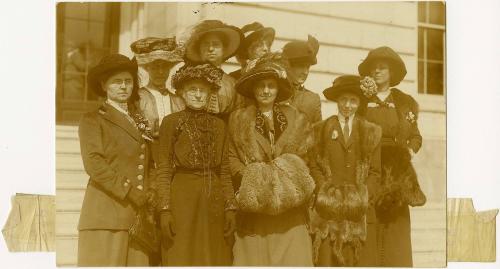 Group of Suffragettes at Senate Office Building