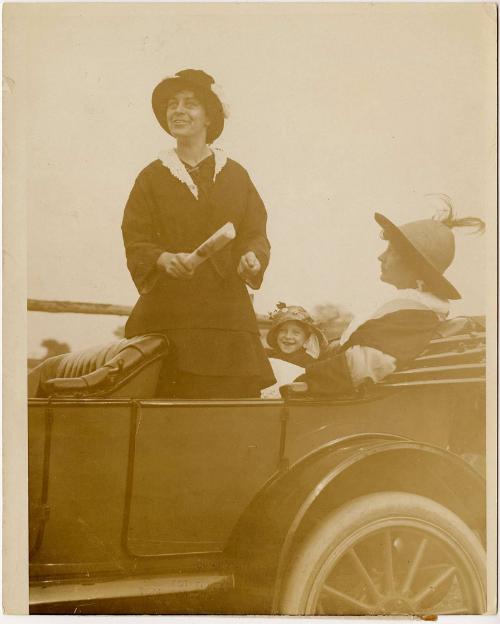 General Rosalie Jones in her Pilgrimage Auto "Victory"