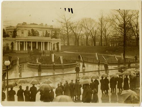 Suffragists Parade past the White House