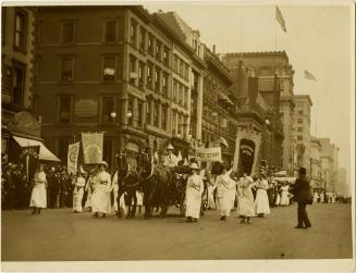 The Pioneer Delegation in the Suffragette Parade on Saturday, May 4