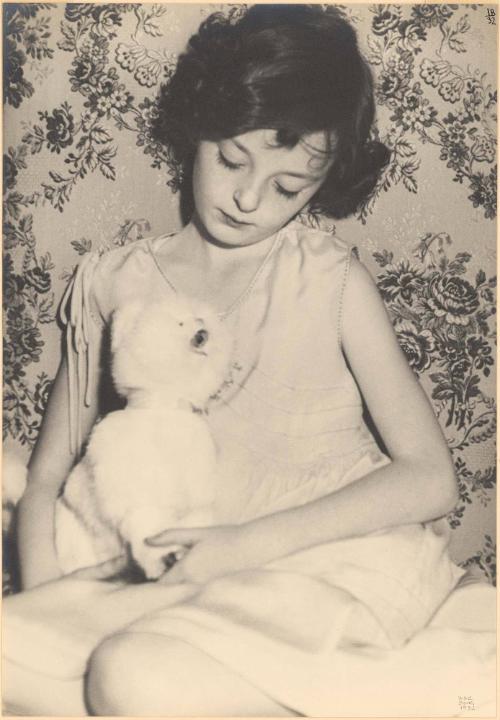 Peggy Hooker with stuffed animal