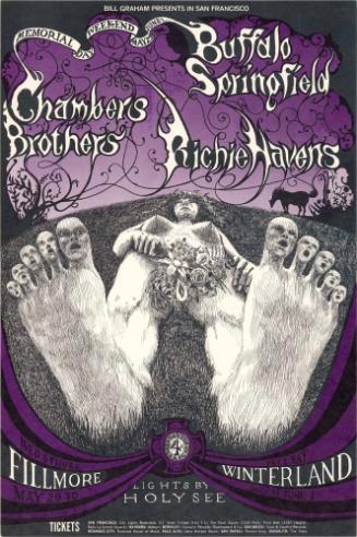 May 31–June 1, 1968, Fillmore Auditorium, Winterland Ballroom, San Francisco
The Chambers Brothers, Buffalo Springfield, Richie Havens