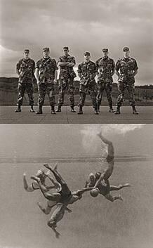 Water Polo Players, United States Air Force Academy, Colorado 2002 from the series Athlete/Warrior
