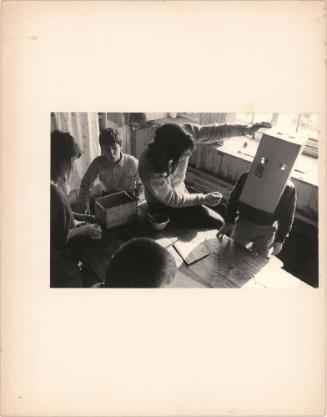 Boy with Box on Head, Summerhill School, England