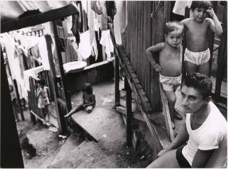 Street scene in the favela, Rio de Janeiro, Brazil