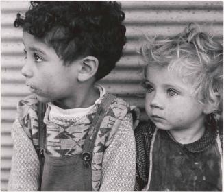 Dark haired and blonde boys, Israel